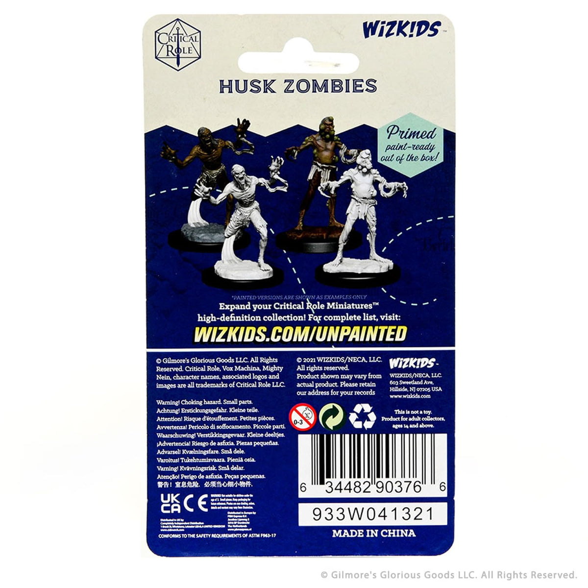 WizKids Critical Role Unpainted Miniatures: Husk Zombies