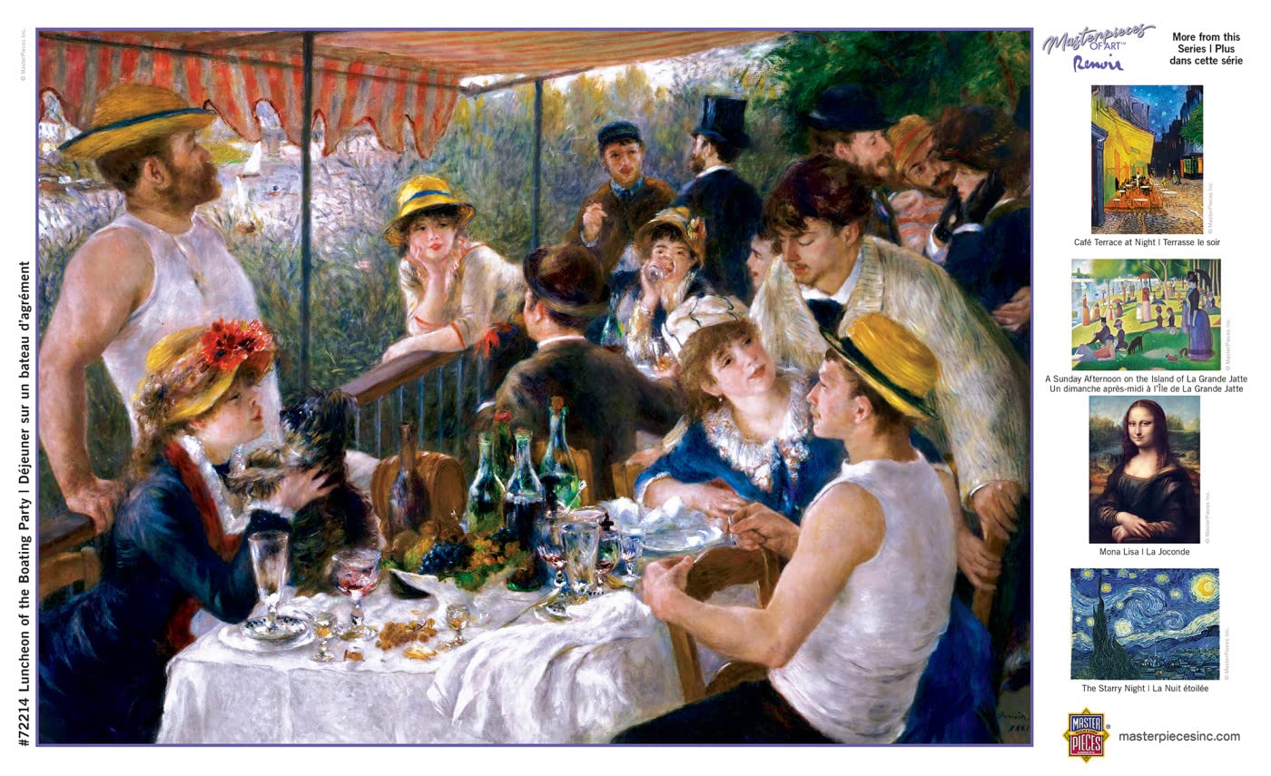 MasterPieces 1000 Piece Jigsaw Puzzle for Adults, Family, Or Kids - Luncheon of The Boating Party - 19.25"x26.75"