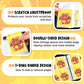 400 Cards Capacity Trading Card Binder, Card Holder with 50 Removable Sleeves, Double Sided 8-Pocket Pages Zipper Album with Wrist Strap for TCG