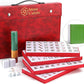 Mose Cafolo Professional Chinese Mahjong Game Set 146 Numbered Large Size Tiles with Carrying Travel Case, Complete Mahjong Tiles Set (Majiang