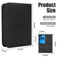 Card Binder 4 Pocket with Zipper, 288 Pockets Trading Card Holder Book, Premium PU Cover Zip Folder Binder, Side Loading Carrying Case Binder Album