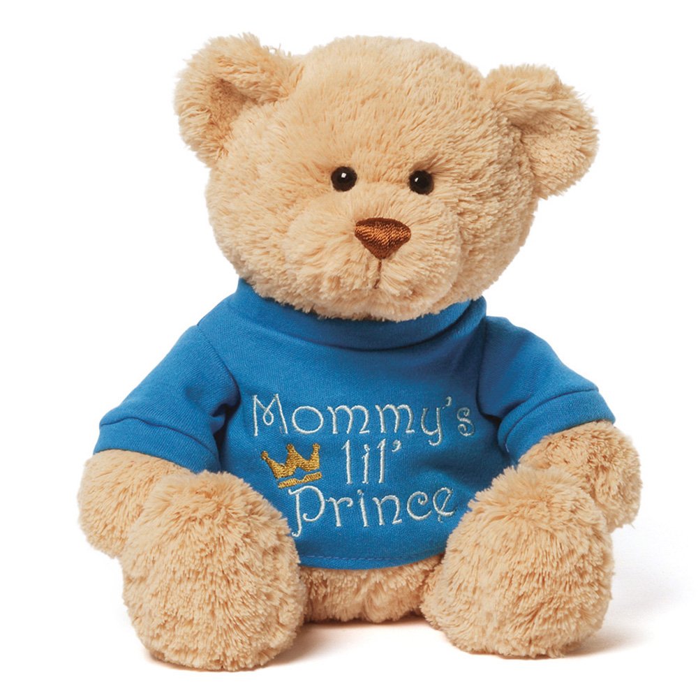 Gund 4048277 Mommy's Little Prince T-Shirt Teddy Bear Stuffed Animal Plush