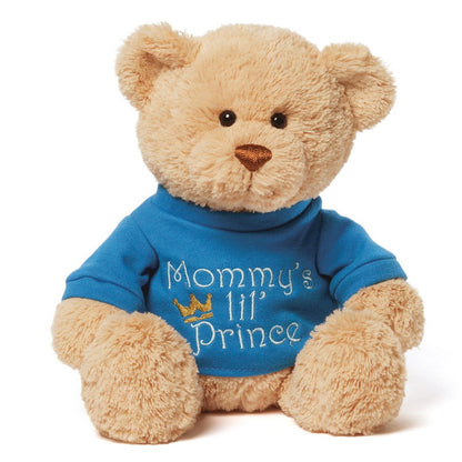 Gund 4048277 Mommy's Little Prince T-Shirt Teddy Bear Stuffed Animal Plush
