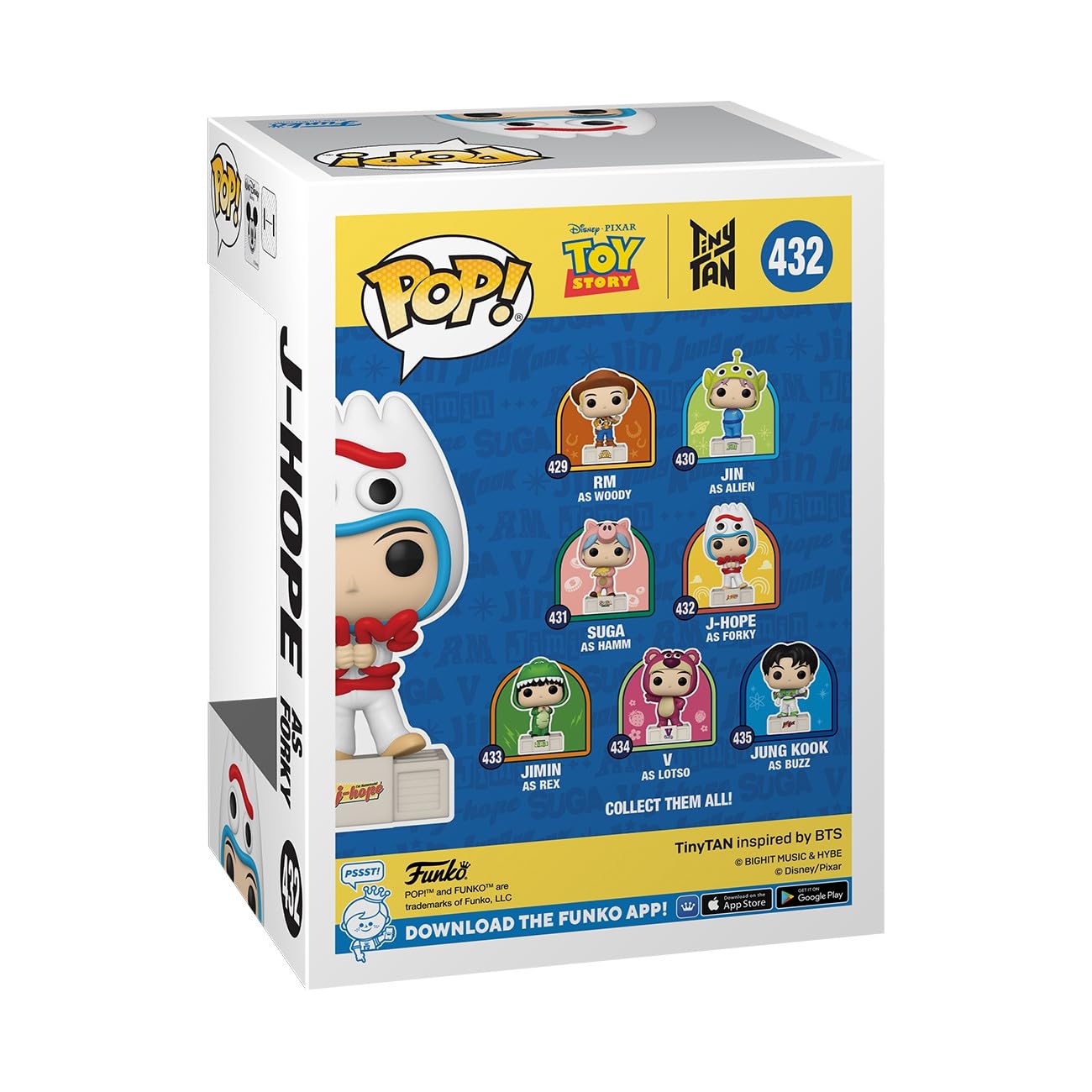 Funko Pop! Rocks: Toy Story x BTS Tiny TAN - J-Hope as Forky - Collectable Vinyl Figure - Gift Idea - Official Merchandise - Toys for Kids & Adults