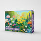 Springbok Watercolor Flowers 500 Piece Jigsaw Puzzle for Adults & Family - Vibrant Floral Garden Artwork - Poster Included - Unique Cut Pieces - Made