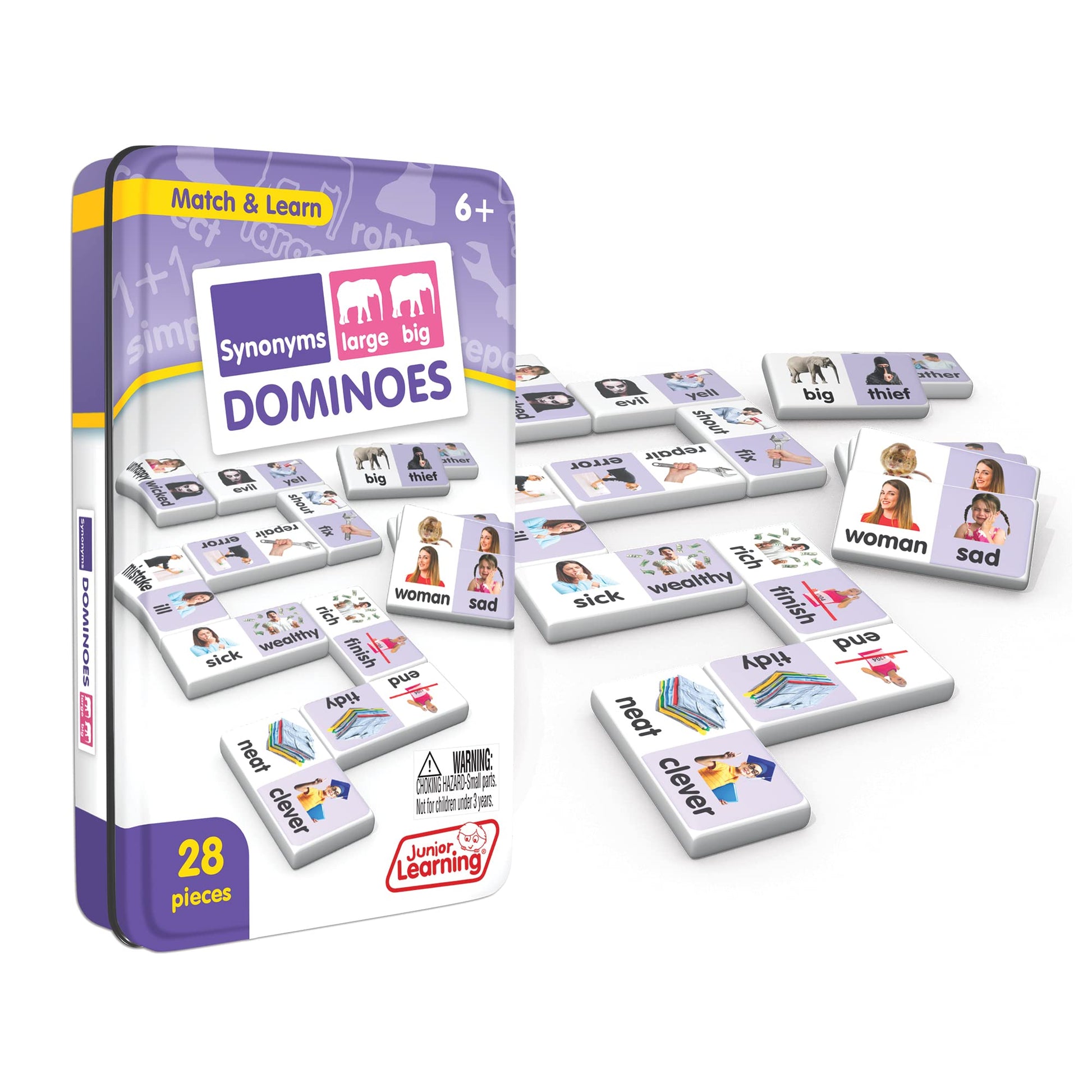 Junior Learning Synonyms Dominoes Langauge Arts