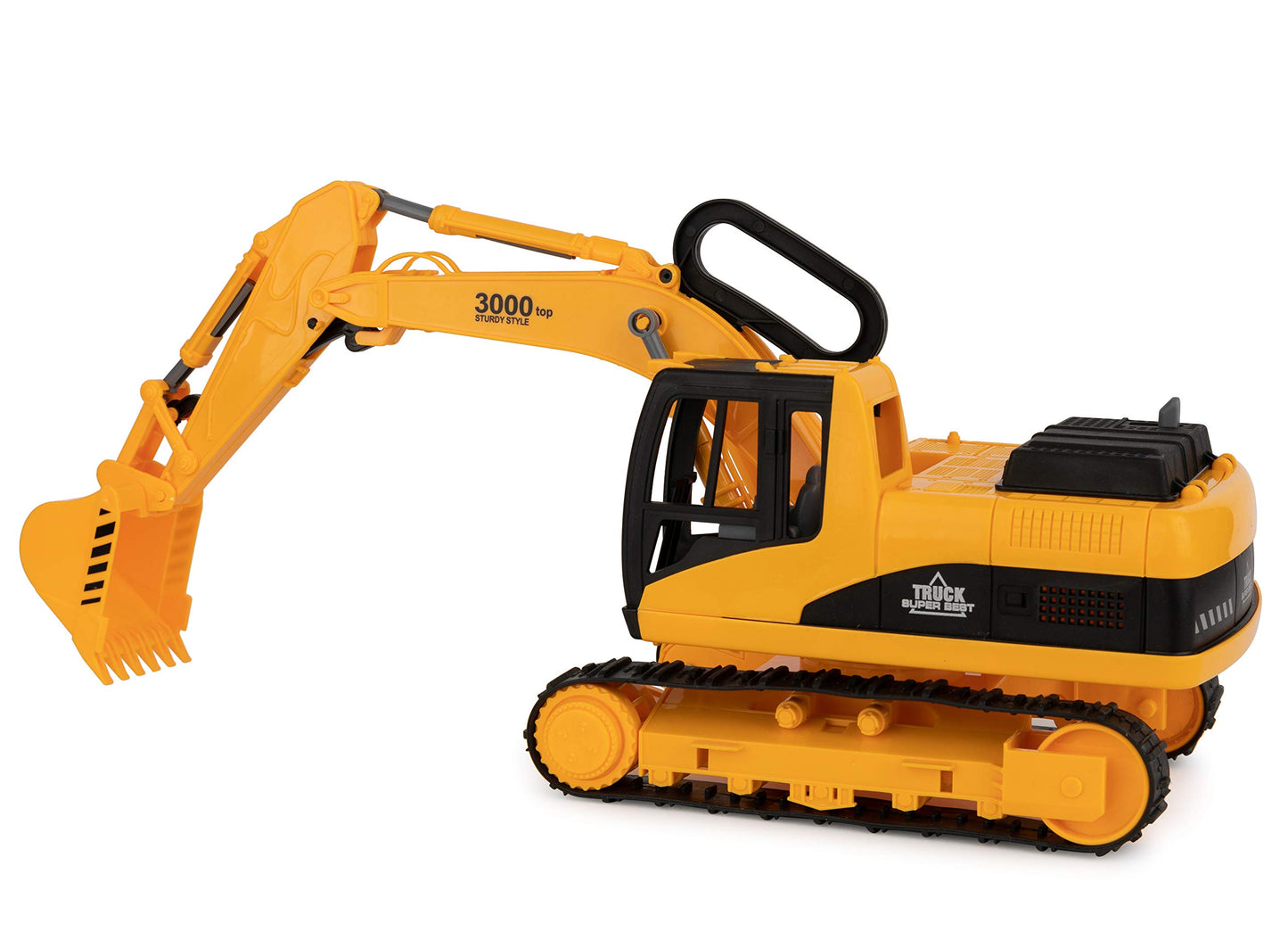 Toy To Enjoy Construction Toys - Excavator & Dump Truck Toy for Kids (Set of 2) - Moveable Claw & Lifting Back - Garbage Truck & Bulldozer Digger