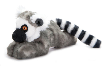 The Petting Zoo Ring-Tailed Lemur Stuffed Animal Plushie, Gifts for Kids, Earth Keeperz Wildlife Animals, Zoologee Grey Ring-Tailed Lemur Plush Toy
