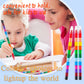 Extrapins 36 Pieces Colorful Stackable Crayons, 12 Colors Buildable Stacking DIY Crayons for Drawing, Coloring, Classroom, Office, School Supplies