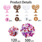 TINYFUTURE 18 Sets DIY Valentine's Day Foam Wreath Crafts Kits Decorations Self Adhesive Heart Sticker Love Heart Letter Shiny Sticker for Kids Party