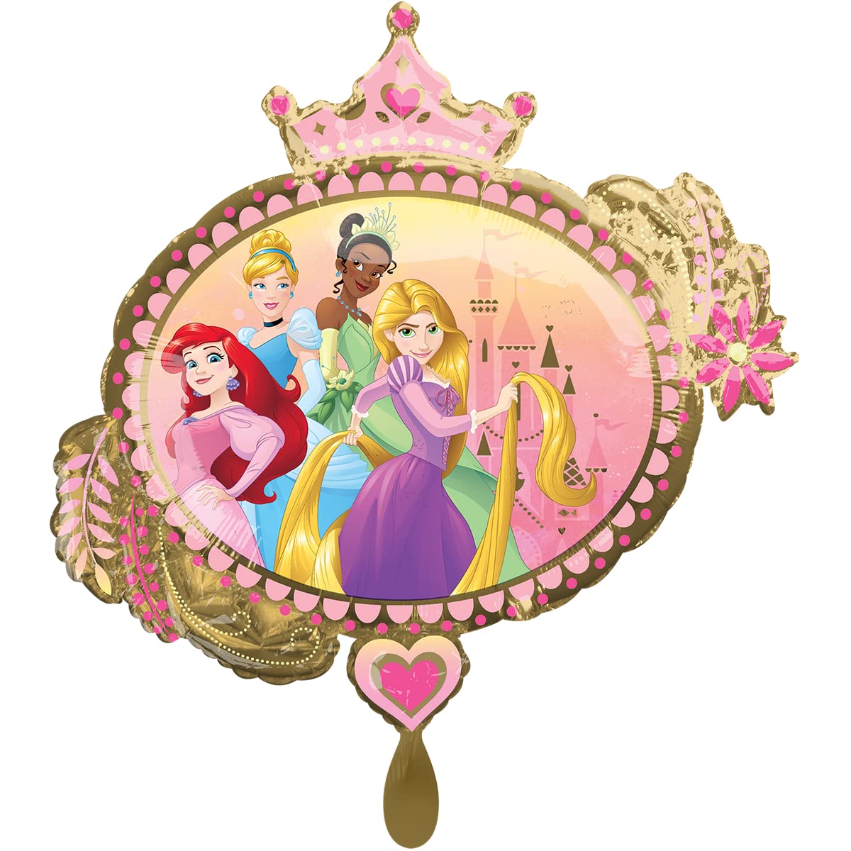 Mayflower Products Princess Once Upon A Time Mylar Party Foil Balloon, 34", Multicolor, (39806)