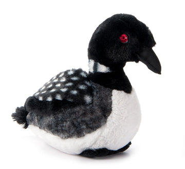 The Petting Zoo Loon Stuffed Animal Plushie, Gifts for Kids, Earth Keeperz Wildlife Animals, Zoologee Black Loon Plush Toy, 12 inches