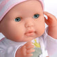 15" Realistic Soft Body Baby Doll with Open/Close Eyes | JC Toys - Berenguer Boutique | 10 Piece Gift Set with Bottle, Rattle, Pacifier & Accessories