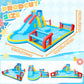 Doctor Dolphin Bounce House for Kids, Inflatable Bounce House with Slide, Kids Bouncy House, Inflatable Water Slide Bouncy Castle for Dry and Wet