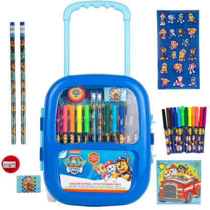Innovative Designs Nickelodeon Paw Patrol Color and Roll Activity Set with Carrying Case, Stickers, & Art Supplies