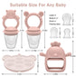 MISSLILI Baby Silicone Fruit Food Feeder Pacifier & Breastmilk Popsicle Freezer Molds,BPA Free Baby Food Storage Containers Frozen Ice Tray for Baby