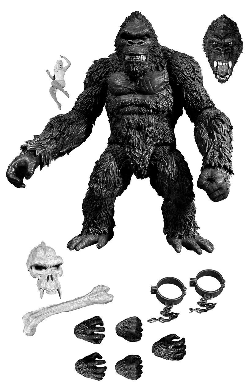 Mezco Toys King Kong of Skull Island Black & White Version 7" Action Figure