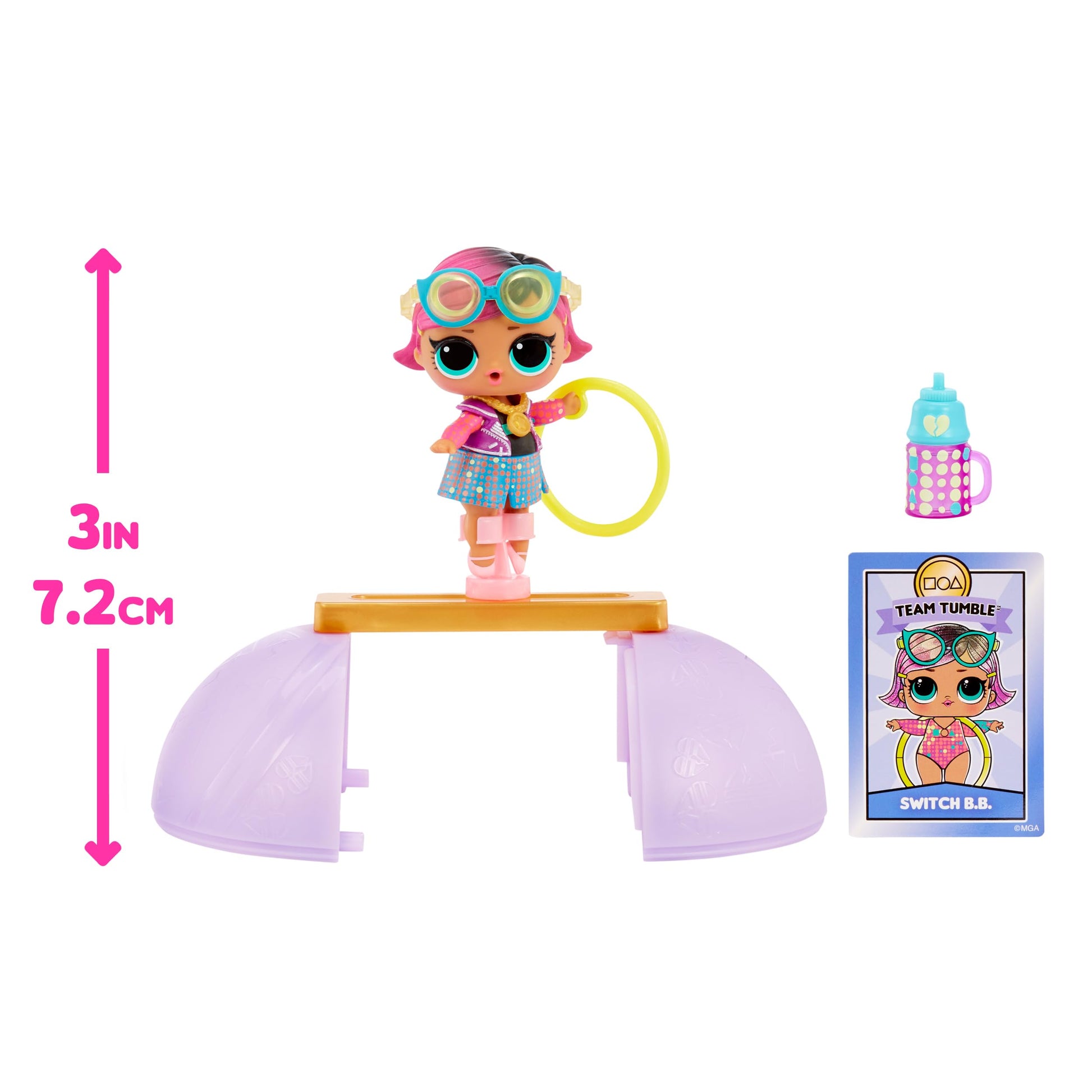 LOL Surprise All Star Sports Gymnastics with Collectible Doll, 8 Surprises, Gymnastics Theme, Balance Beam Ball, Sports Doll, , Limited Edition Doll