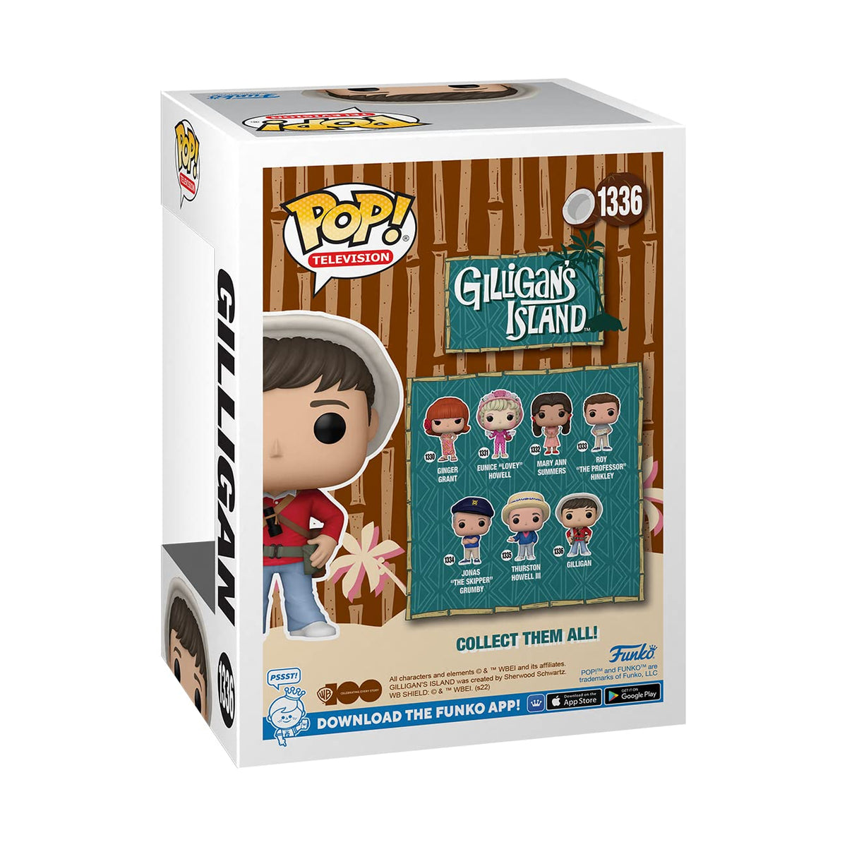 Funko POP! TV: Gilligan’s Island - Gilligan - Gilligan's Island - Collectable Vinyl Figure - Gift Idea - Official Merchandise - for Kids & Adults - TV