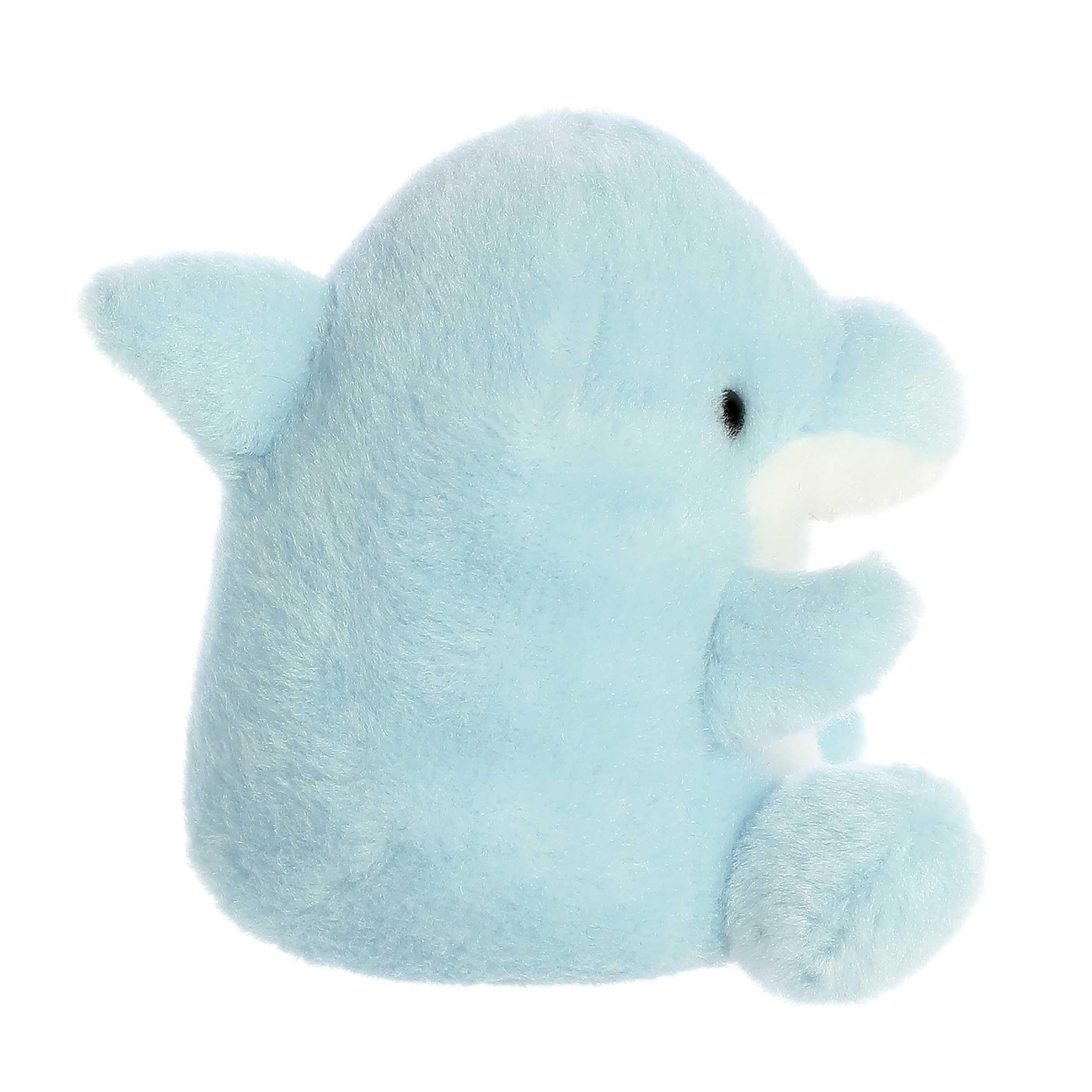 Aurora® Adorable Palm Pals™ Clicks Dolphin™ Stuffed Animal - Fun Collectible Plush for Kids and Adult Collectors - Perfect for Decorating Rooms