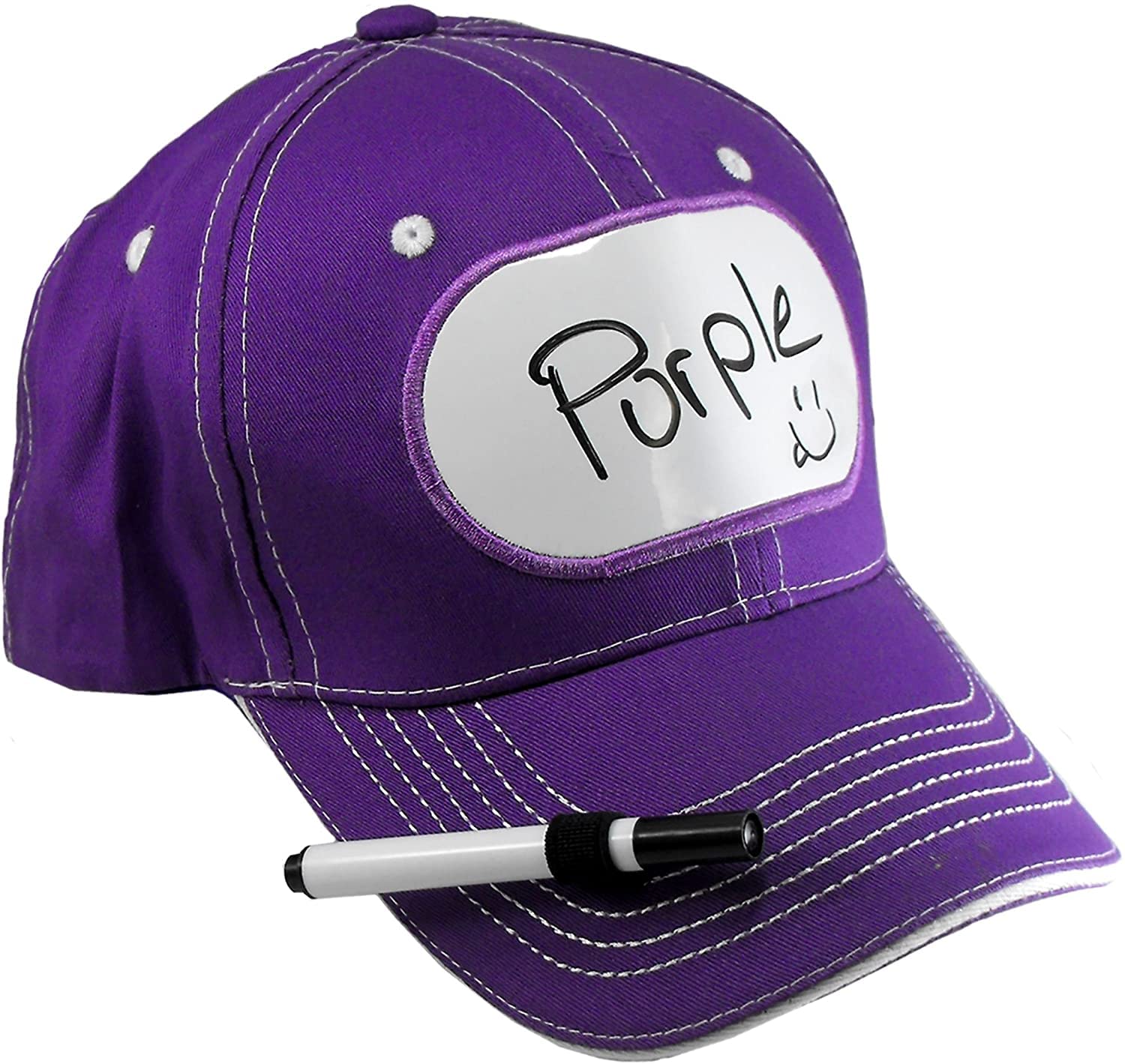 Dry Erase Billboard Cap Ideal for Fundraising, Bachelor Party, Birthday Party Hat Sororities Wear Them to Play Drinking Games! (4 Hats)