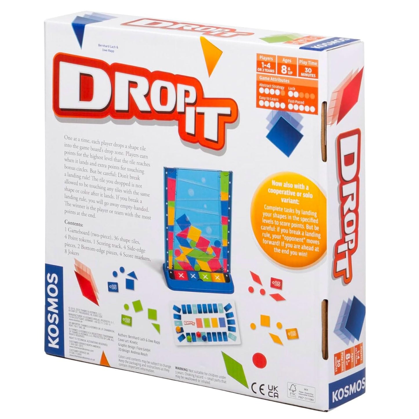 Drop It - A Fun Family Strategy & Dexerity Game by Kosmos Games, Parents’ Choice Silver Award Winner, Play Individually or on Teams, Ages 8+, Fun