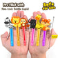 24PCS Animal Bubble Wands for Wild One Birthday Baby Shower Decorations Safari Jungle Theme Party Favors Supplies, Pinata Suffer, Goodie Bags Filler