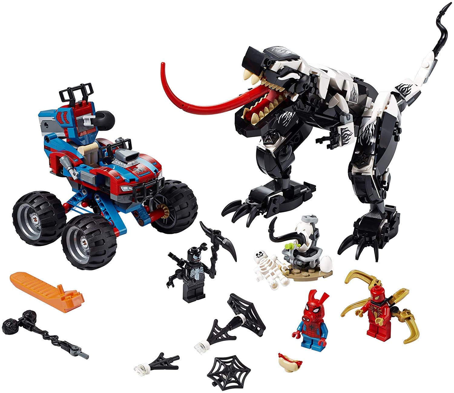 LEGO Marvel Spider-Man Venomosaurus Ambush 76151 Building Toy with Superhero Minifigures; Popular Holiday and Birthday Present for Kids who Love