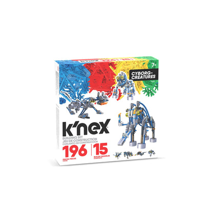 Basic Fun K'NEX | Cyborg Creatures 15 Model | Educational Toys for Boys and Girls, 196 Piece Stem Learning Kit, Engineering for Kids, Fun Colourful