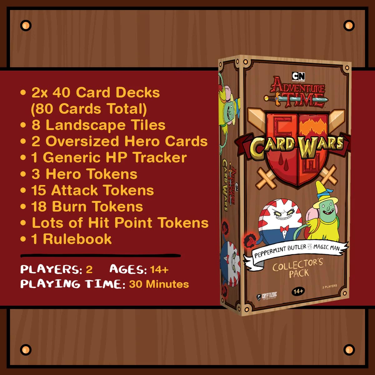 Cryptozoic Entertainment Adventure Time Card Wars Collector's Pack: Peppermint Butler vs. Magic Man