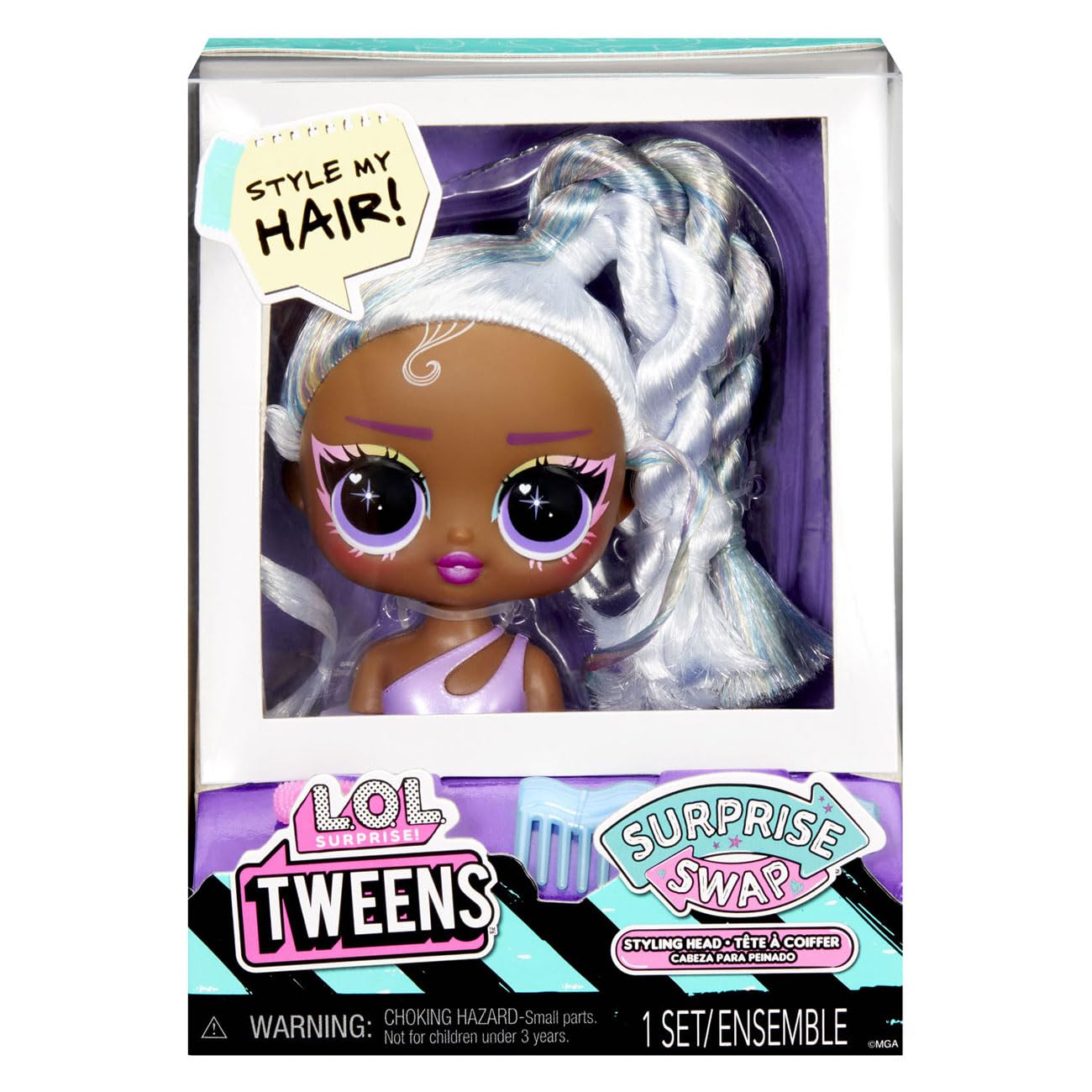 L.O.L. Surprise! Tweens Surprise Swap Styling Heads Including Fabulous Hair Accessories and Gorgeous Hair - for Kids Ages 4+ (Assorted items)