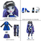 Rainbow High Vision and Neon Shadow-Uma Vanhoose (Neon Blue) Posable Fashion Doll. 2 Designer Outfits to Mix & Match, Rock Band Accessories Playset