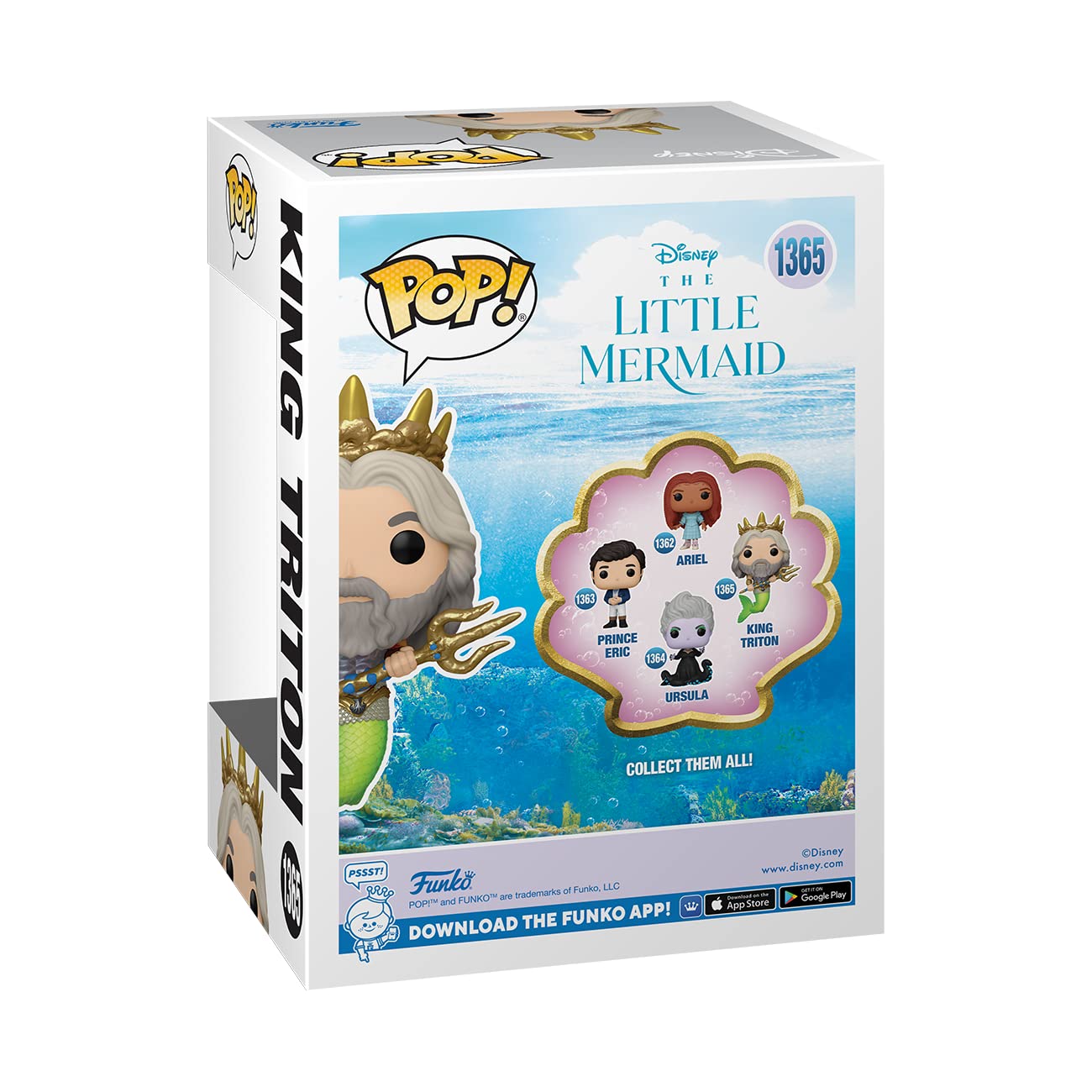 Funko POP! Disney: The Little Mermaid - King Triton - Collectable Vinyl Figure - Gift Idea - Official Merchandise - for Kids & Adults - Movies Fans