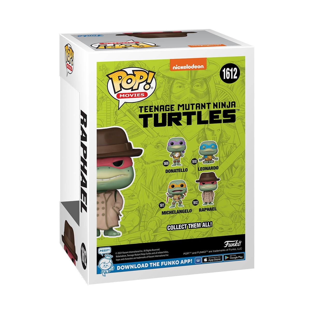 Funko POP! Movies: Teenage Mutant Ninja Turtles (TMNT) - Raphael with Coat & Hat - Collectable Vinyl Figure - Gift Idea - Official Merchandise - for