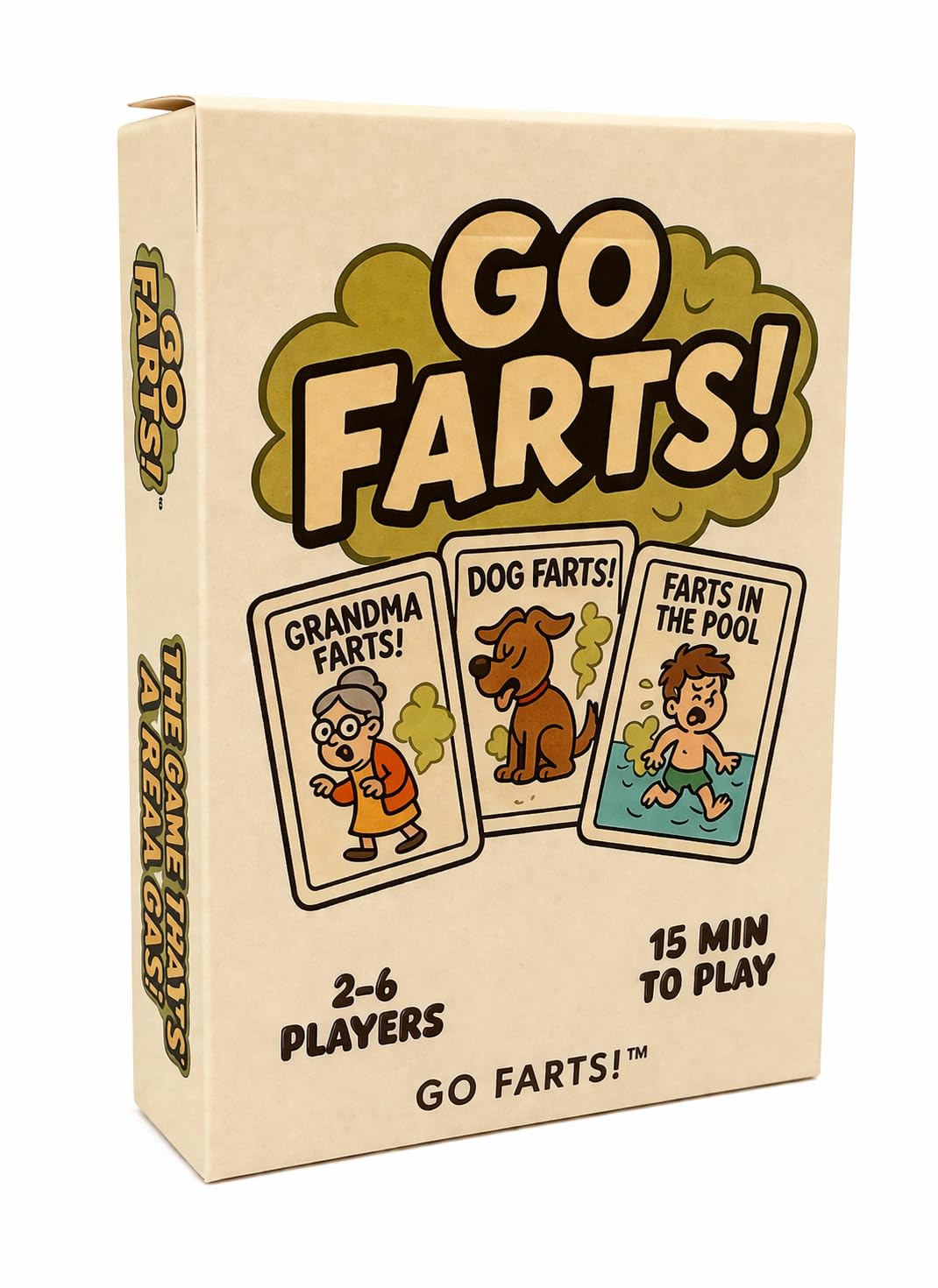 Go Farts! Card Game - The Hilarious Family Card Game that Will Make You Laugh Out Loud | Funny Party Card Game for Kids & Adults | 2-6 Players |
