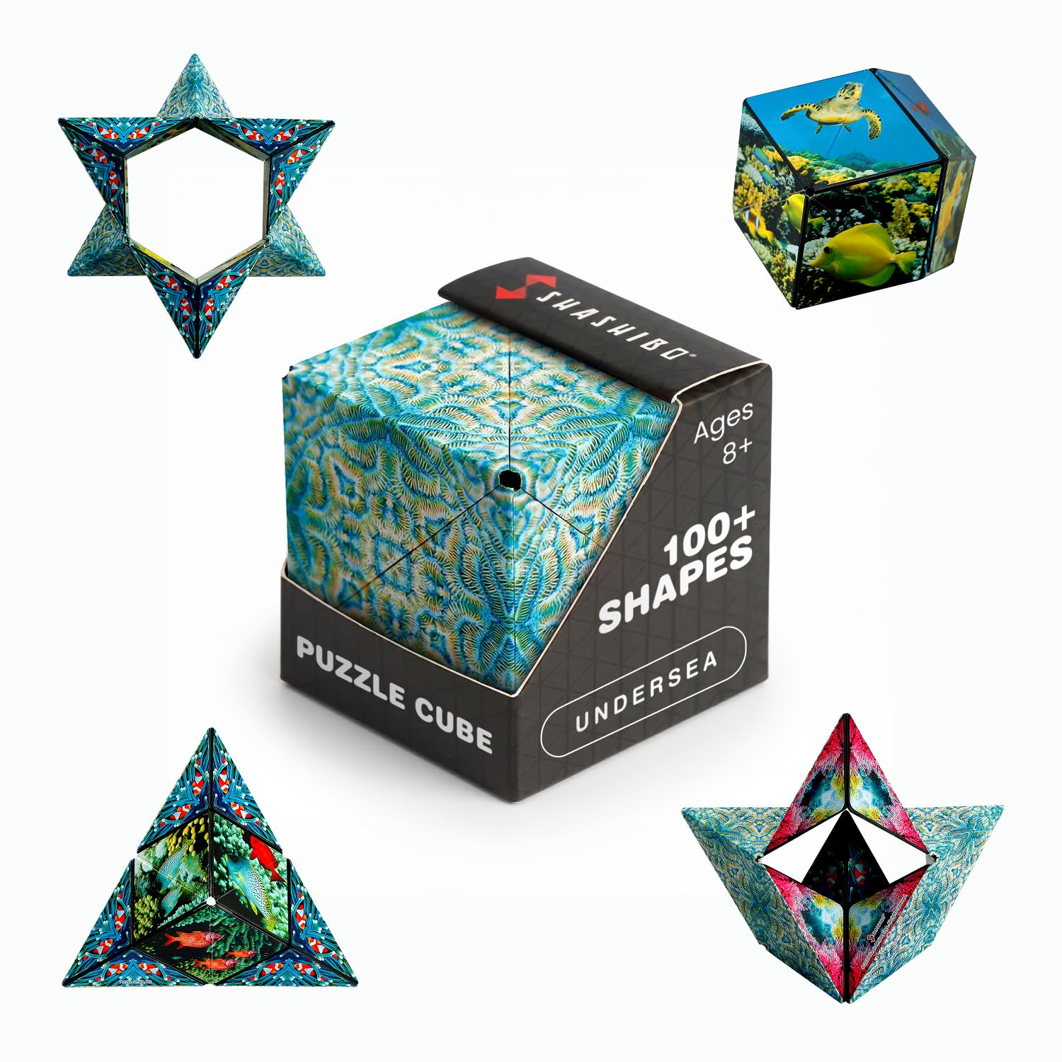 Shashibo DODECA Magnetic Puzzle Cube, Sensory Fidget Toy for Adults & Kids, Stress Relief Fidget Toy for All Ages, Cool Fidget Toys for Desk, Shape