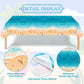 Temicle 3-Piece 54 x 108 Inch Beach Theme Plastic Tablecloth - Summer Ocean Wave and Seashell Design Disposable Rectangle Table Cover for Pool