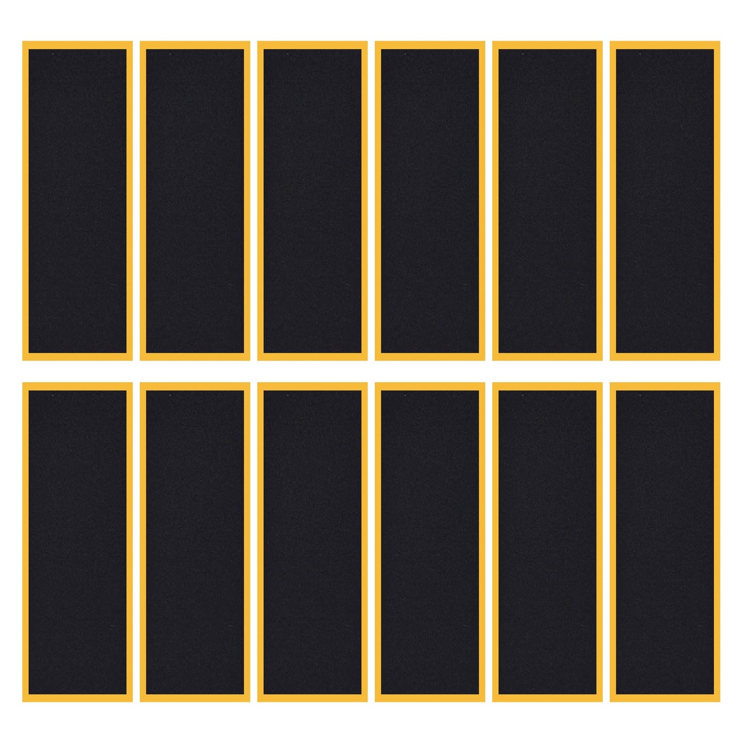 12 Piece Mini Finger Fingerboard Grip Tape,Foam Grip Tape Pro Fingerboard Tech Deck Performance Series?P-rep Professional Original Black Skateboard