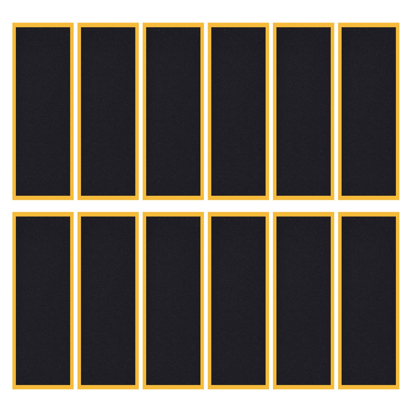 12 Piece Mini Finger Fingerboard Grip Tape,Foam Grip Tape Pro Fingerboard Tech Deck Performance Series?P-rep Professional Original Black Skateboard