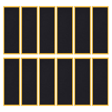 12 Piece Mini Finger Fingerboard Grip Tape,Foam Grip Tape Pro Fingerboard Tech Deck Performance Series?P-rep Professional Original Black Skateboard