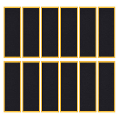12 Piece Mini Finger Fingerboard Grip Tape,Foam Grip Tape Pro Fingerboard Tech Deck Performance Series?P-rep Professional Original Black Skateboard