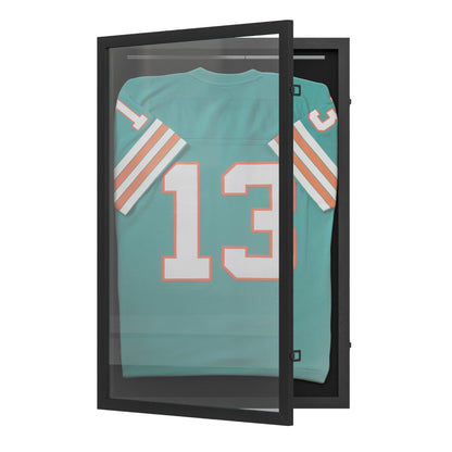 Flash Furniture Jersey Display Case, 24x36, Black