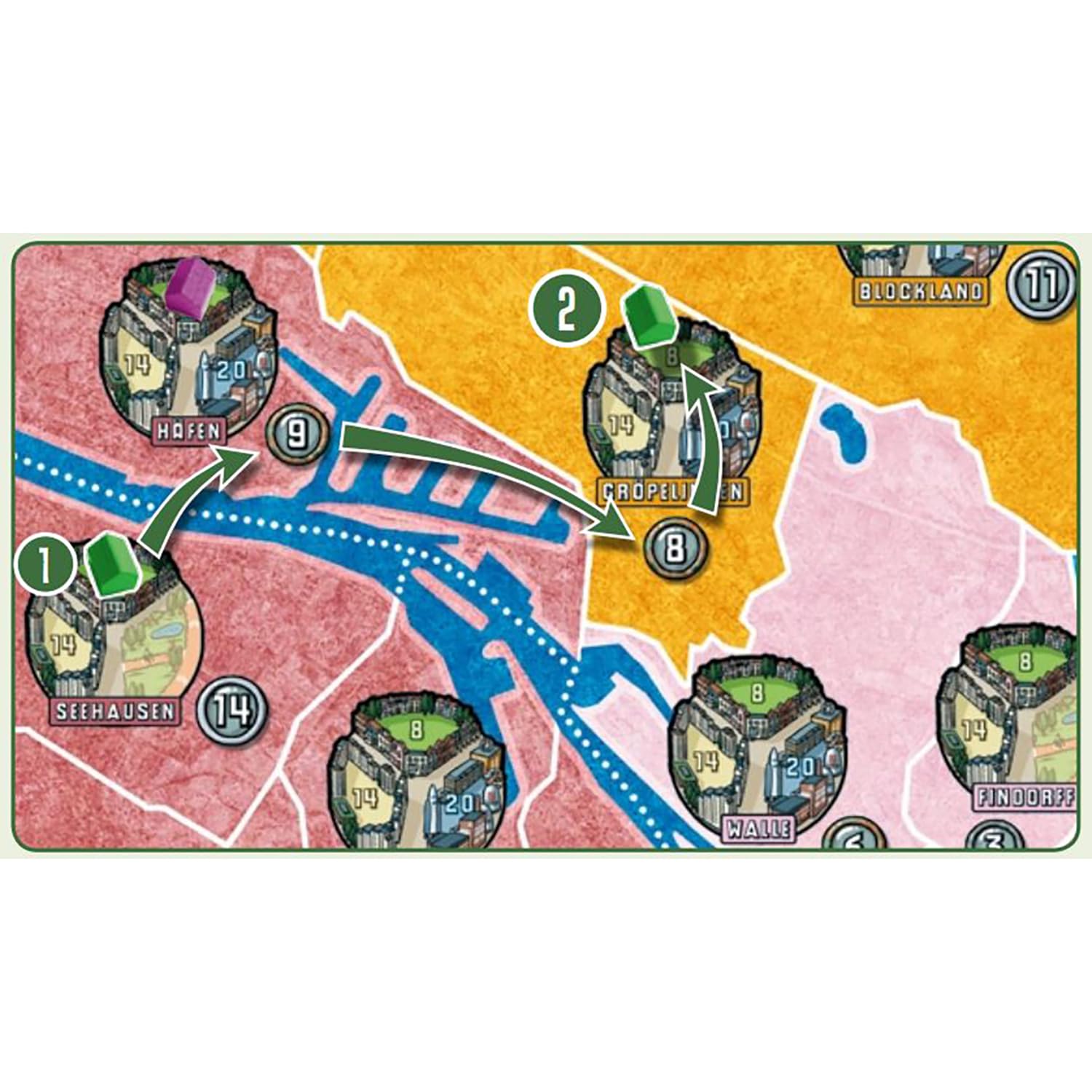 Rio Grande Games Power Grid Board Game: Bremen/Manhattan Strategy Expansion, 2-6 Players