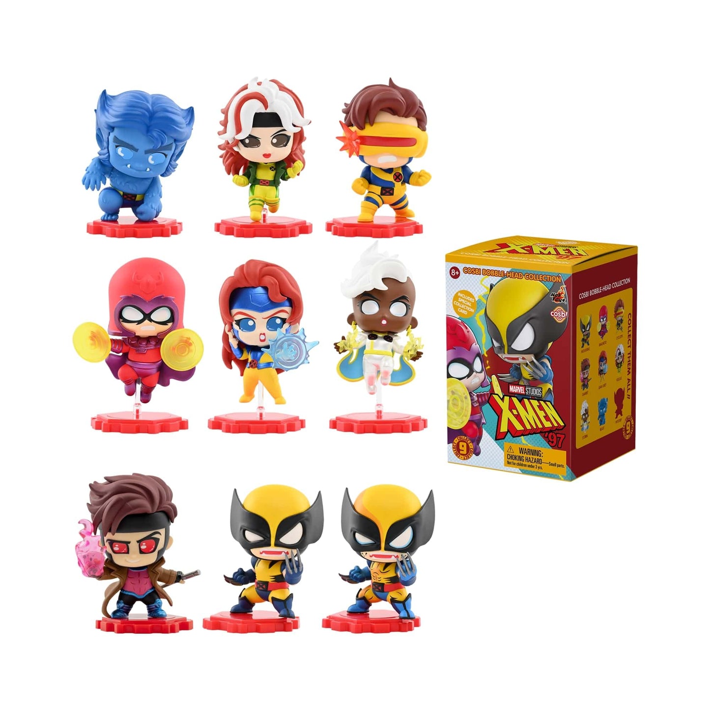 YuMe X-Men 97 Blind Box Collectible Mini Figure & Accessories | Cosbi Bobble Head Collection | Official Marvel Studios Merchandise | Toy Gift for Kids