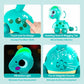 CubicFun Touch & Go Crawling Dinosaur Toy with Music, Lights & Obstacle Avoidance, 1 Year Old Boy Girl Gifts, Interactive Tummy Time Toy for 12 Month
