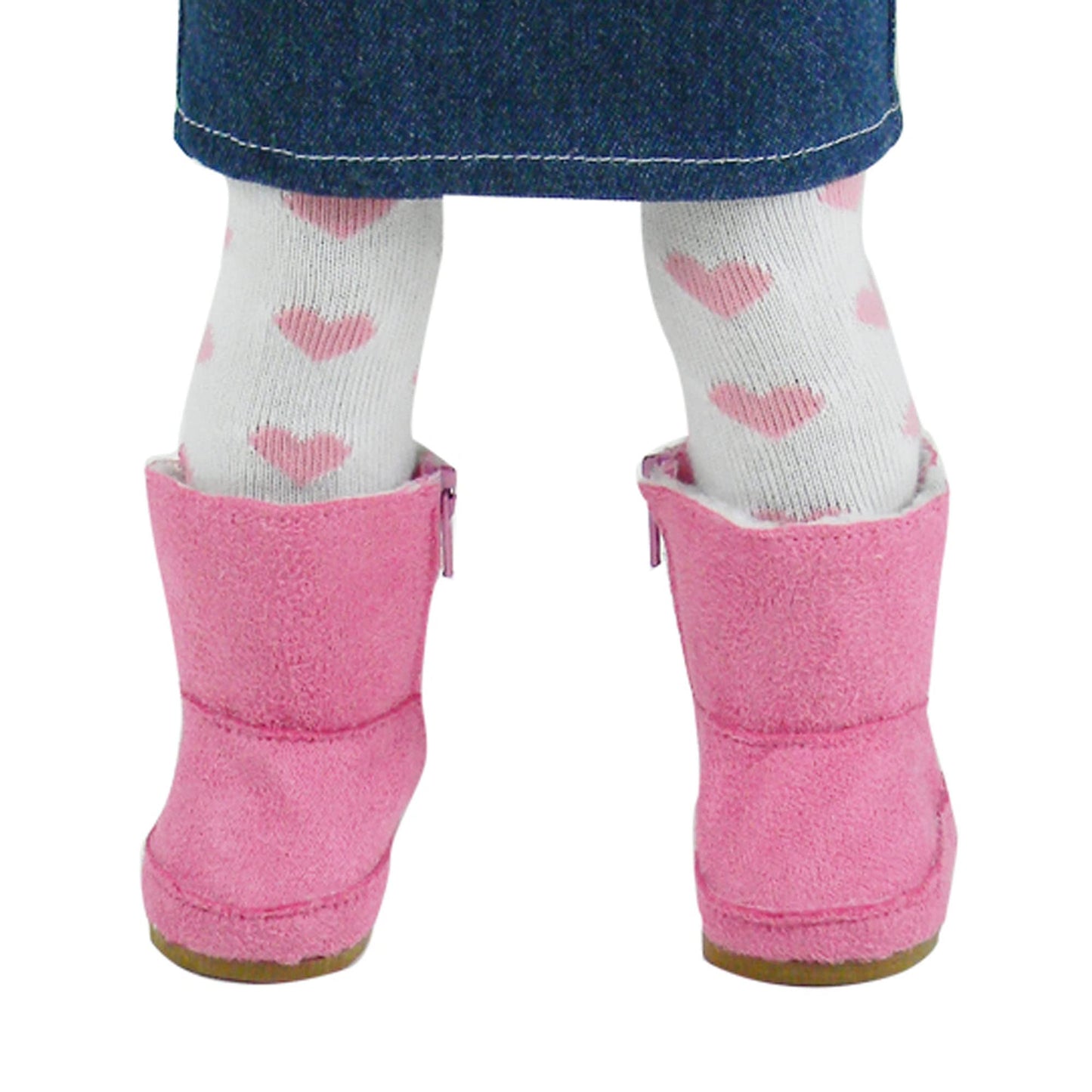 Sophia's, 2-Pair, Winter Boots for 18" Dolls, Pink/Gray
