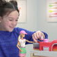 Barbie Careers Playset, Blonde Pizza Chef Doll with Toy Oven & Counter with Sliding Conveyer Belt, Molds, 3 Dough Colors & Accessories