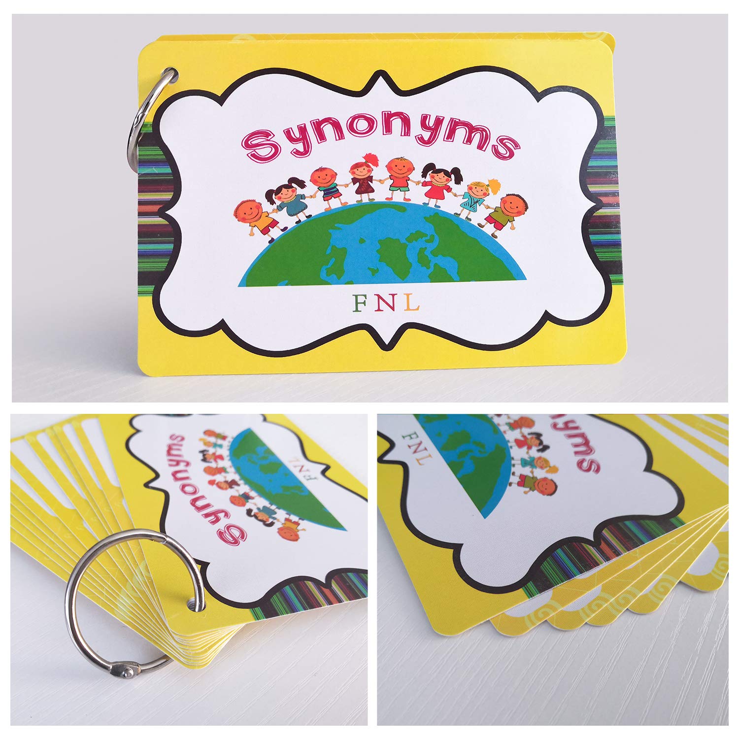 Zwttey 20 Groups English Synonyms Flashcards Building Vocabulary Pocket Cards Educational Learning Toys Pre-Kindergarten Classroom Supplies