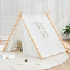 Comfy Cubs Kids Play Tent - Breathable Cotton Teepee for Imaginative Activity - Indoor Canvas Play Tent - Easy Setup, Safe Design, and Spacious Layout