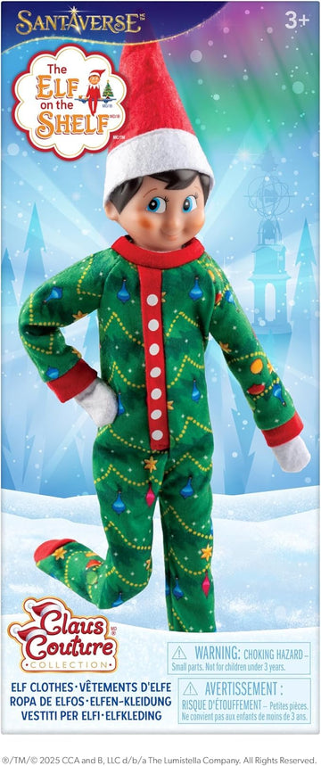 The Elf on the Shelf Blue Eyed Girl Scout Elf with Claus Couture Good Night, Sleep Bright
